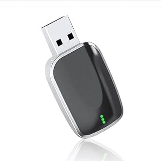 Wireless CarPlay Adapter for Jeep Wrangler 2018 2019 2020 2021 2022 2023 2024, 2 in 1 Plug and Play Android Auto and Carplay Adapter, Easy to Upgrade Wired CarPlay to Wireless