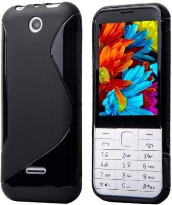 ConnectPoint Perfect Fitting Silicon Candy Edge to Edge Side Protection Silicon Back Cover for Nokia 225