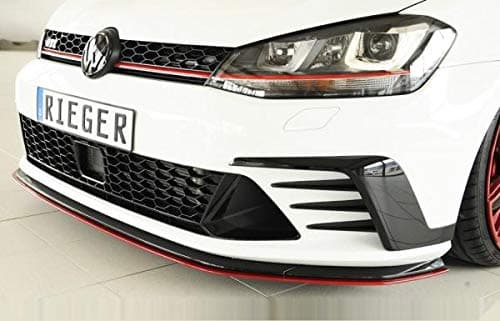 Rieger Front Spoiler Blade Matte Black for VW Golf 7 GTI Clubsport: 02.16