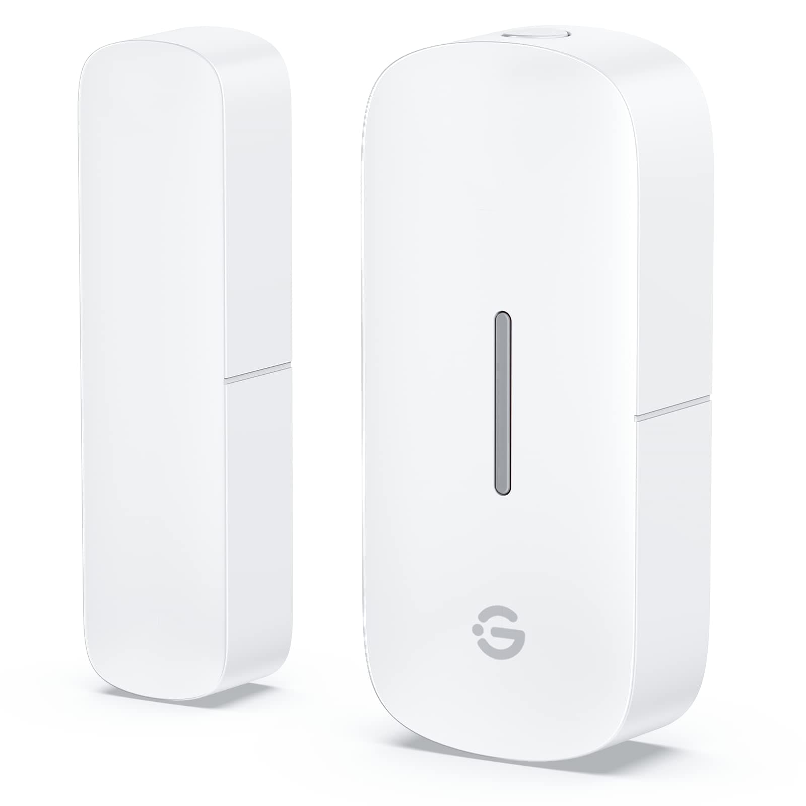 Door Window Sensor, Group Control Unlimited Devices, Wireless Mini Contact Sensor for Smart Home Automation, Battery Powered, Supports Most Smart Products White