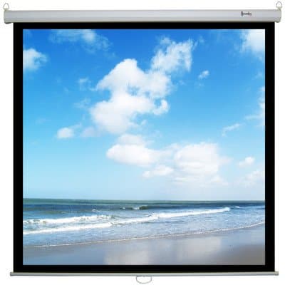 Retract Plus Premium Matte White Manual Projection Screen Viewing Area: 60" H x 60" W