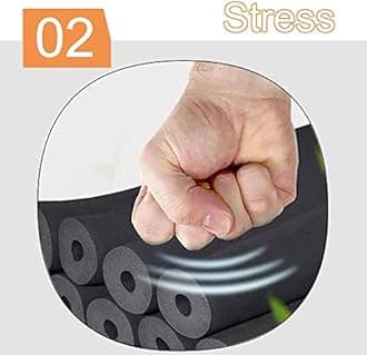 Pipe Insulation Lagging Hollow Foam Tube High-Density Thermal Insulation Cover Inner Diameter 6/10/13/16/20/25/34/43/48mm For 15mm Diameter Pipes Handle Grip Support Pipe Insulation ( Size : ID:34mm )