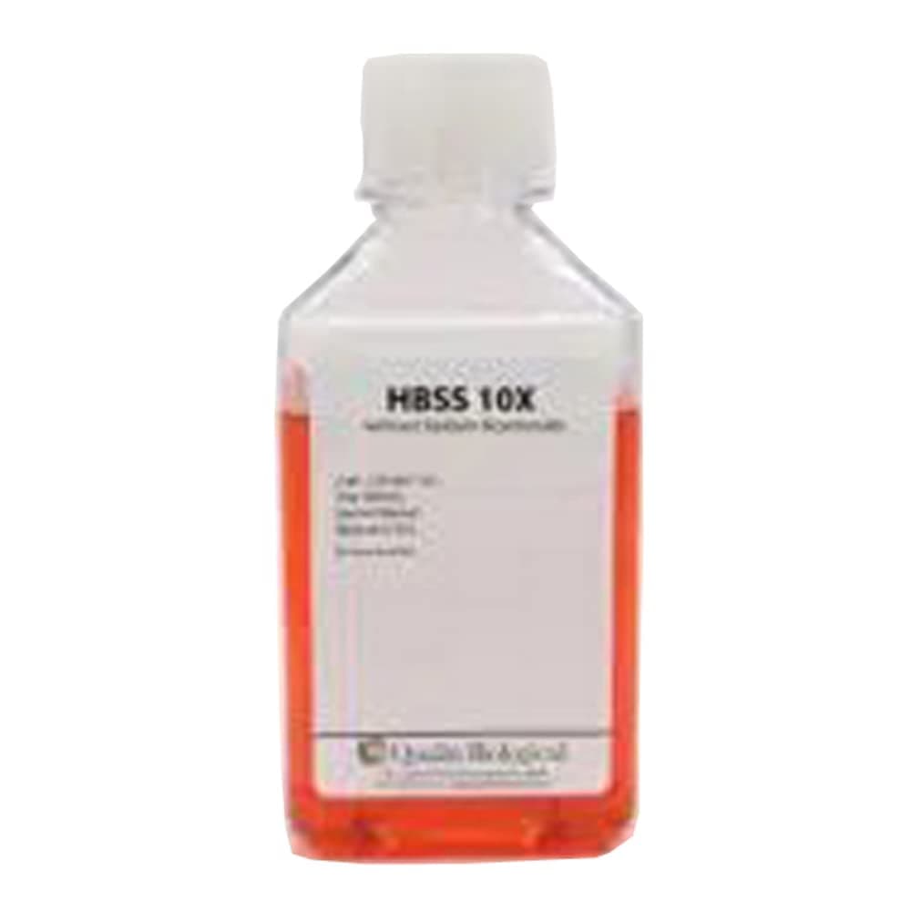 119-065-101 Hanks Balanced Salt Solution Without Sodium Bicarbonate, 10X, 500 ml