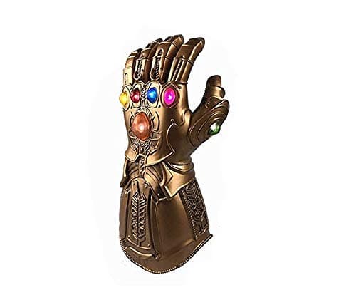 Avengers Infinity War Thanos Infinity Gauntlet LED Light PVC Gloves for Xmas Props