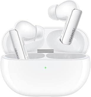 FreeBuds Pro 3, Ultra-Hearing Dual Driver, Pure Voice 2.0, Intelligent ANC 3.0, Triple Adaptive EQ, HWA and Hi-Res Audio Wireless Certified, Dual-Device Connection, Ceramic White