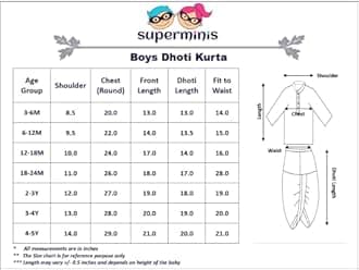 superminis Boy's Cotton Kurta with Dhoti - Golden Thread Work, Round Collar, Full Sleeves, Side Button Kurta Set for Ethnic Wear