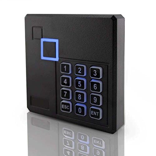 MENGQI-CONTROL Proximity RFID ID Card Door Access Control Keypad Reader 125KHz Wiegand 26/34 Bit Black Color