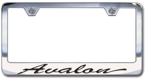 Auto Impressions Toyota Avalon Chrome Engraved License Plate Frame, Script Lettering