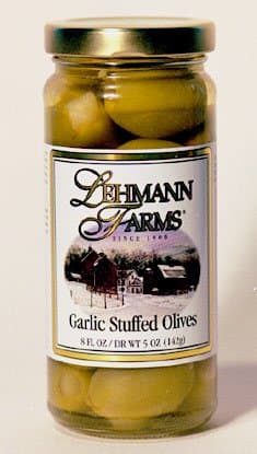 Garlic Stuffed Olives / 8 oz Jar