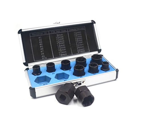 IRISFLY10 Pcs Bolt and Nut Remover Set Extractor Expansion Set