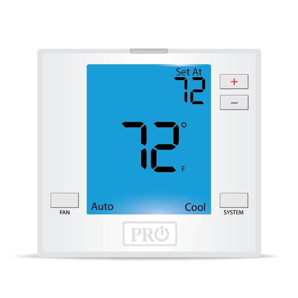 PRO1 IAQ T955WH Touchscreen Universal Programmable Thermostat with Humidity Control