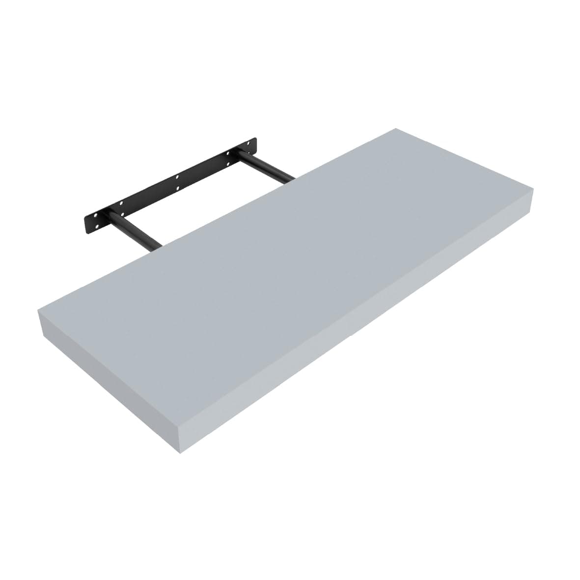 Anika Floating Shelf / 3 Separate Sizes & 4 Colour Options / 3.8cm Thick Hollowboard/Bedroom/Kitchen/Living Room/Office (Grey, 60cm)