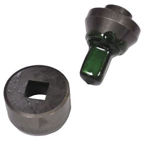 Punch/Die Set, Square, Hydraulic, 3/8 In