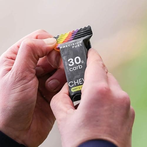 Precision Fuel PF30 Chew Energy Chews - Carbohydrate Fuel for Endurance, Lightweight & Portable, 30g Carbs - Ideal for Long Runs, Rides & Workouts - Original Flavour (4 Chews)