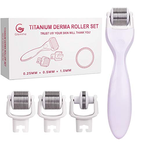 Derma Microneedle Roller Kit 0.25mm - Titanium Micro Needling for Body Eyes Skin Dermarolling Microdermabrasion Roller