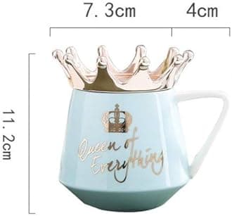 NYRWANA DELIVERING SMILES IN INIDA Luxury Gold King Queen Marble Porcelain Couples Coffee Mug Tea Milk Ceramic Cup and Mug Unique Valentine's Day Wedding Gift Set