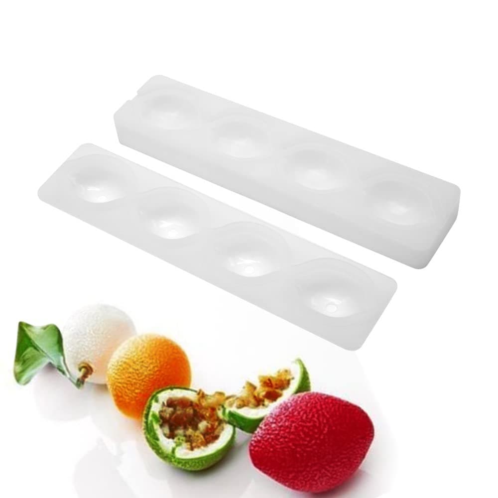 Silicone Mold Baking Pan Non-Stick Baking Pastry Chocolate Cake Dessert DIY Decoration Tools (2PCS Lemon Q_14x3.2x0.23 inch)