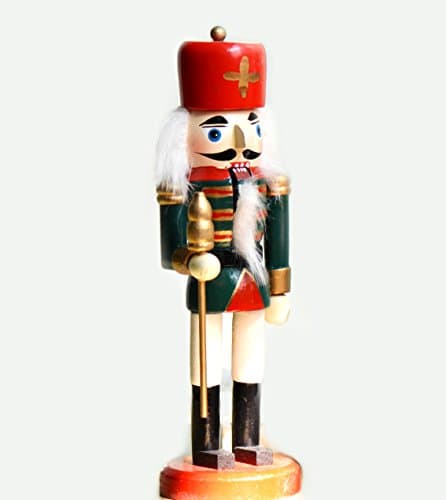 Christmas Nutcracker 8'' Wooden Doll (Green)