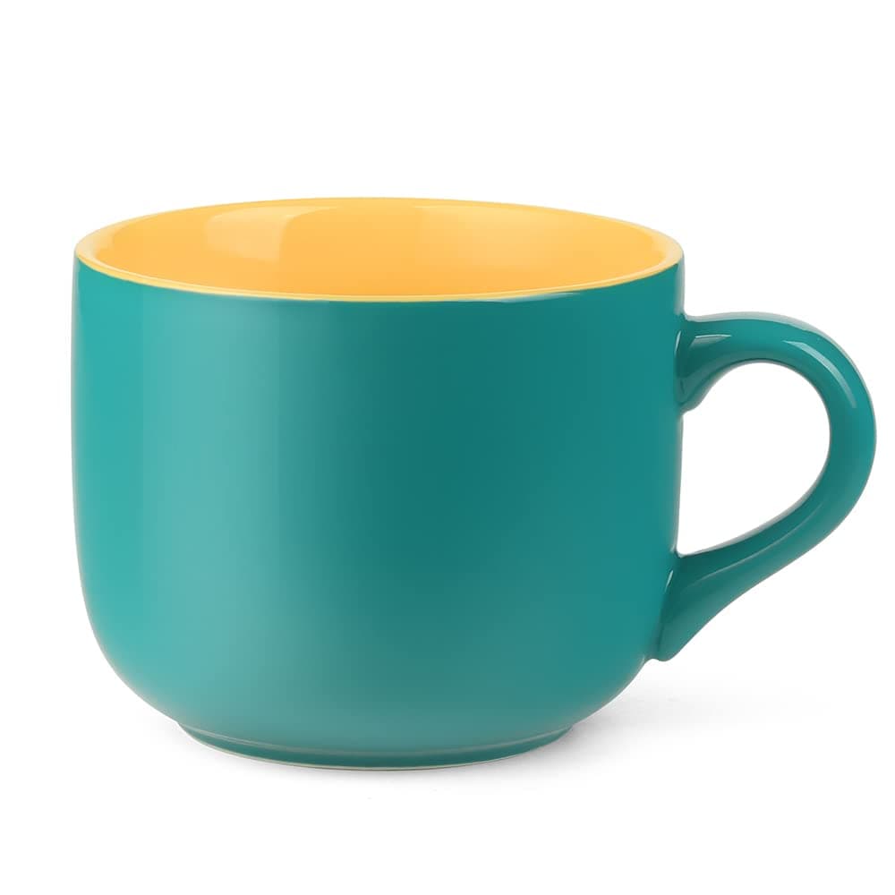 650ML/22OZ Large Ceramic Coffee Mug, Big Tea Cup for Office and Home, Dishwasher and Microwave Safe (Mint Green)