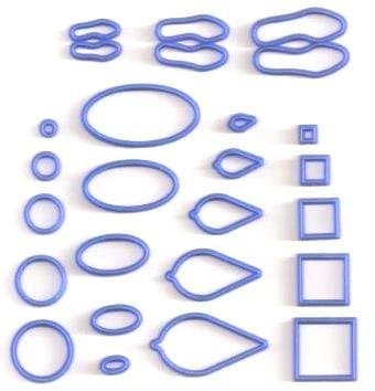 Franklysweet Tiny Shoe Sole Cutters and Multi-Cutters Set