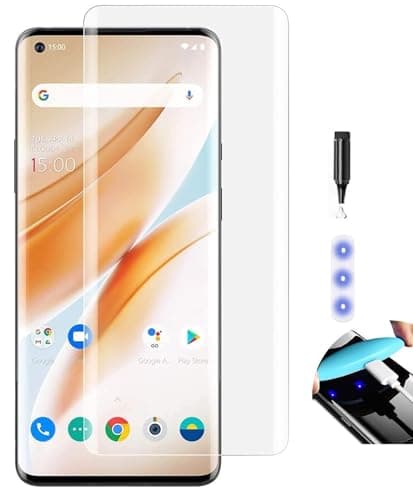 NISHTECH Advanced HD+ Curved UV Tempered Glass Screen Protector Designed for Vivo X50 Pro 5G || Full Screen Coverage with Easy Installation Kit (Anti-Scratch)