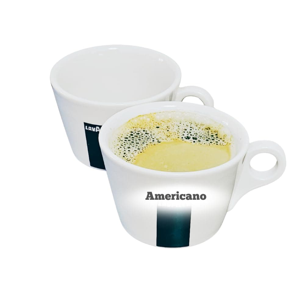 8oz Americano Coffee Cups Classic Collection Set of 2 Demitasse Cups Without Saucers