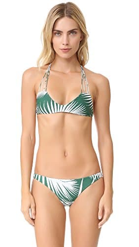 MIKOH Women's Banyans String Racer Back Bikini Top