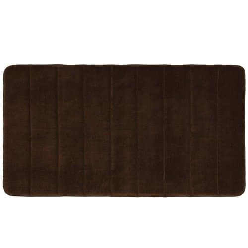 Large Chocolate Memory Foam Bath Bathroom Mat Super Soft 30" Long!