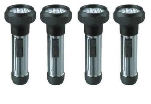 500 Lumens High Performance LED Flashlight with Wrist Wrap (4 Pack) - Perfect for Outdoor Activities, Emergencies, Camping or Vehicles - MUST HAVE SAFETY & SECURITY - When Life Depends on It