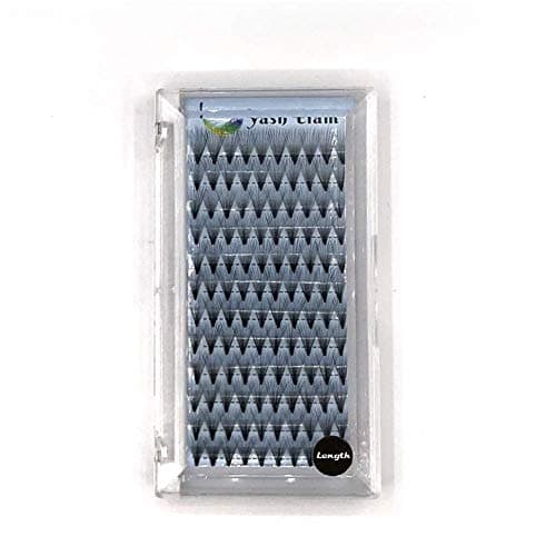 12Rows,Thickness 0.07mm,20D Black Soft Nature Long Premade Fans Eye Lashes Extensions Individual False Eyelashes Makeup Cluster Eyelashes (12mm)