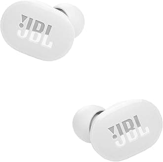 Tune 130NCTWS True Wireless Noise Cancelling Earbuds, Pure Bass Sound, ANC + Smart Ambient, 4 Microphones, 40H of Battery, Water Resistant, Sweatproof, Comfortable Fit - White, JBLT130NCTWSWHT