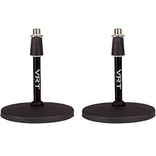 VRT Pro Audio Desktop Microphone Stand 2 Pack