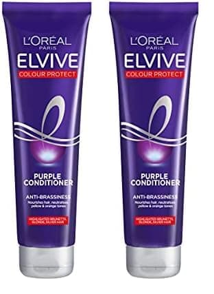 L'Oreal Elvive Colour Protect Purple Conditioner, 150 ml (Pack of 2)