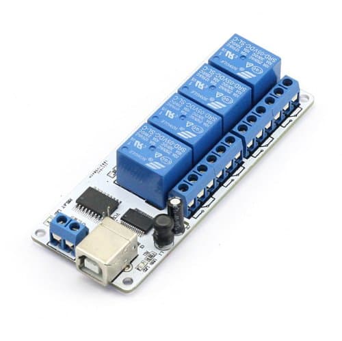USB 4 Channel Relay Automation (5V)