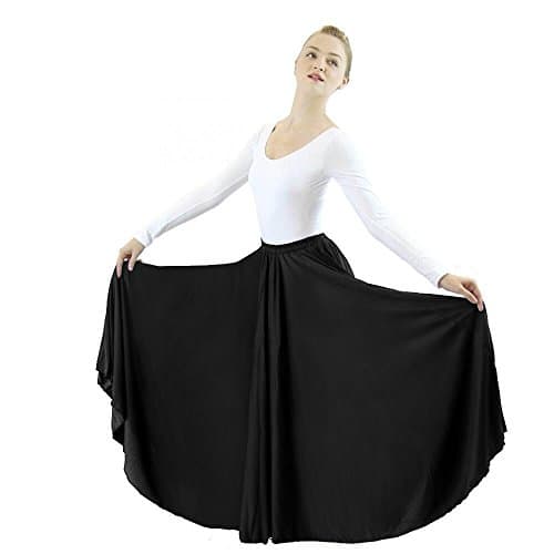 DanzcueWomens Long Full Circle Dance Skirt