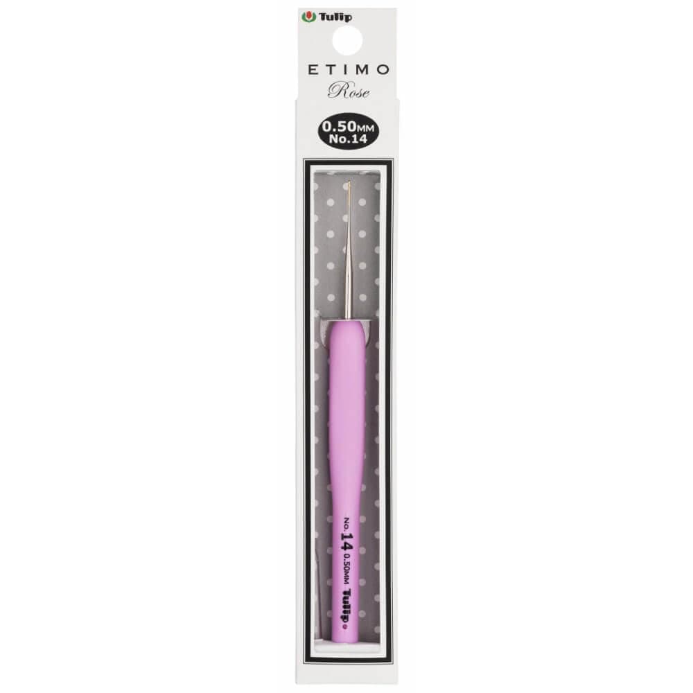 Crochet Hook, Pink, Size 14 (0.5mm)