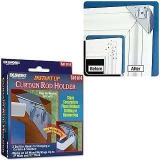 Instant up Curtain Rod Holders Does 2 Windows