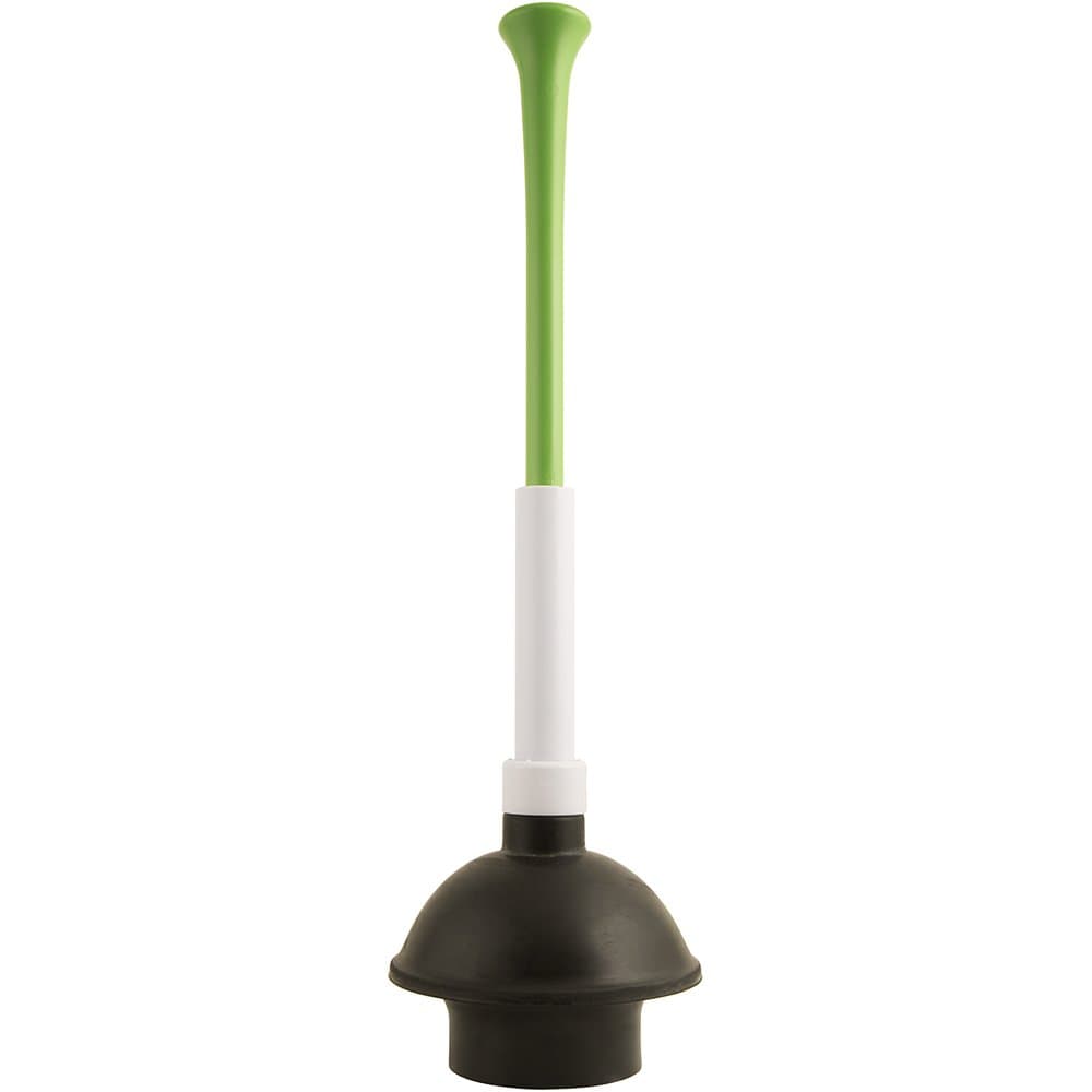 Stow-Away Plunger with Adjustable Length Handle, White (1 Pack)