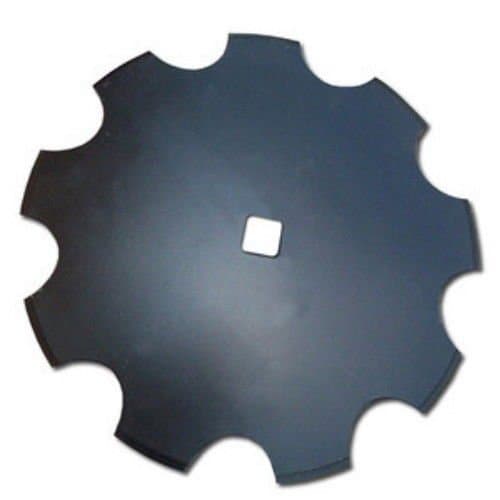 Universal Fit 18" Notched Disc Blade 3mm x 1" Square Axle Hole