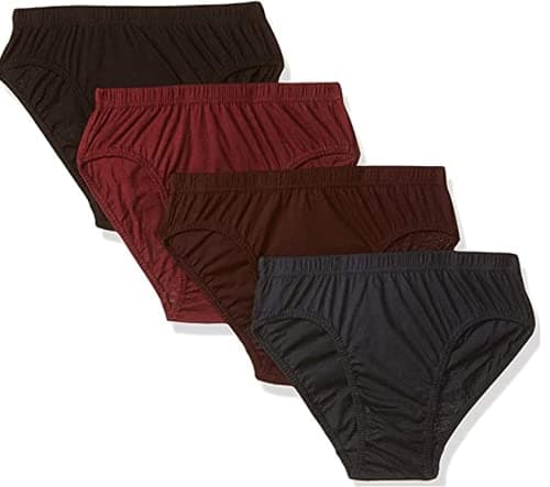 DIXCY JOSH Women's Plain/Solid Panty (Pack of 4)