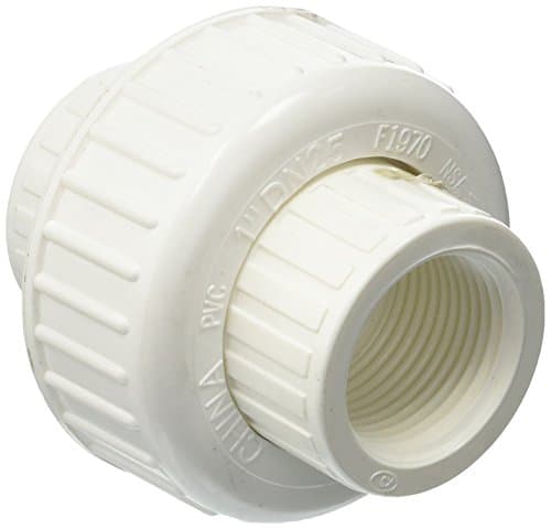 B and K 164-135 PVC Schedule 80 Threaded Union, 1"