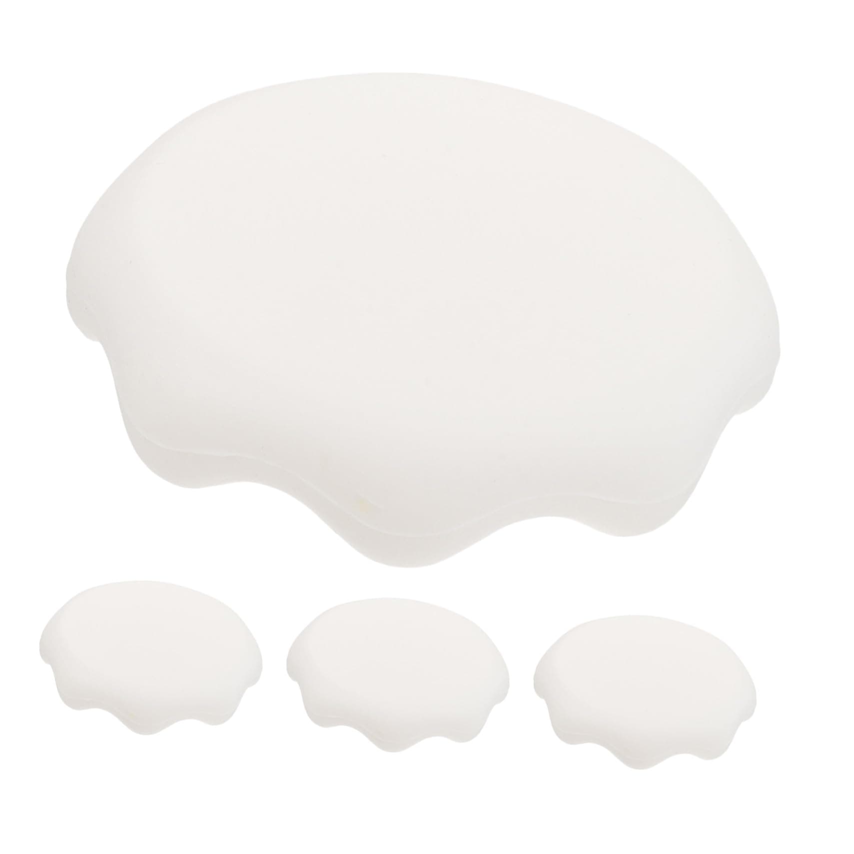 Cabilock 4pcs Insulated Silicone Mug Lids Replacement Cup Covers Reusable Anti-spill Seal for Coffee Tea Hot Chocolate Winter Decor Holiday