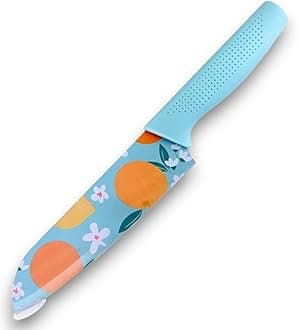 Professional Stainless Steel Knife, Chef's Ultra Sharp Knife with Durable Print Food Grade Coating, Non-Slip Handle, Use for Vegetable Cutting & Chopping (Knife M-B)