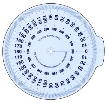 7" Attachable Dial - (Fits 24 thru 60 Inch True Angle Tool.)