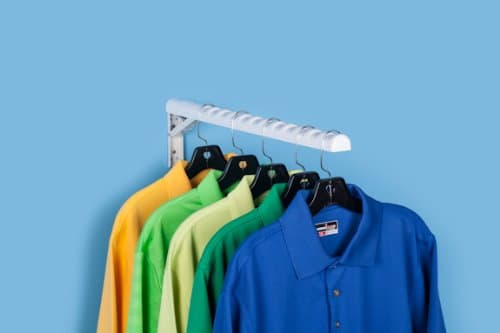 Foldable Hanger Storage System for Clothes and Laundry, Closet Organizer, Garage and Ladder Storage, Tool and Extension Cords, and Bike Rack