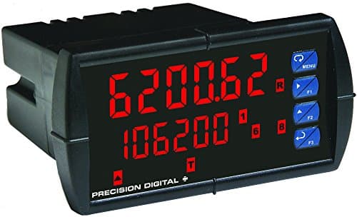 Precision Digital PD6200-6R5: Analog In Flow Rate Meter & Totalizer; 1/8 DIN, 2 Relays & 4-20mA Out