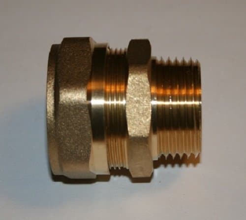 1" PEXworx Pex-Al-Pex Compression x MPT Brass Fitting