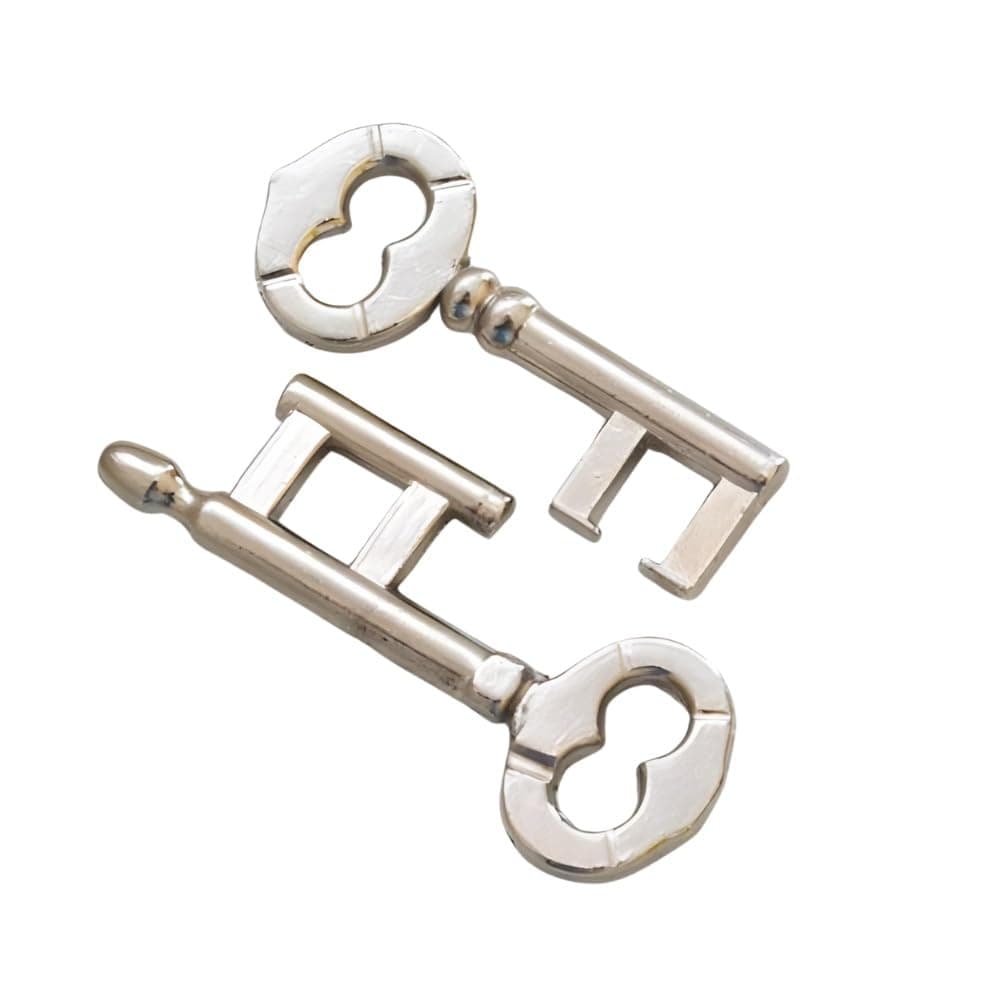 MilesMagicMagician's Cast Key Puzzle Metal Interlocking Keys Linking Unlinking Magic Trick
