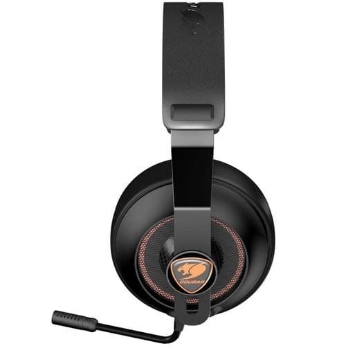 Cougar Gaming Headset Phontum Essential Stereo, Driver 40mm, Inseparable Microphone Type, 3.5mm Connector, Compatible With Ps5, Xbox & Pc - Black