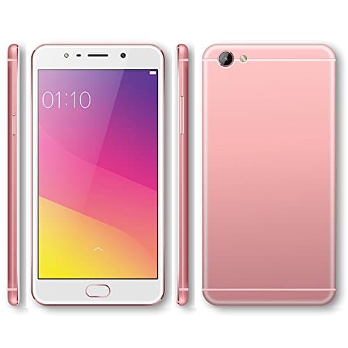 Supper-Slim Unlocked 5.0" IPS Smartphone Android 5.1 Lollipop Dual Sim Dual Standby MTK6580 Quad Core Cell Phone GSM/WCDMA GPS (Pink)